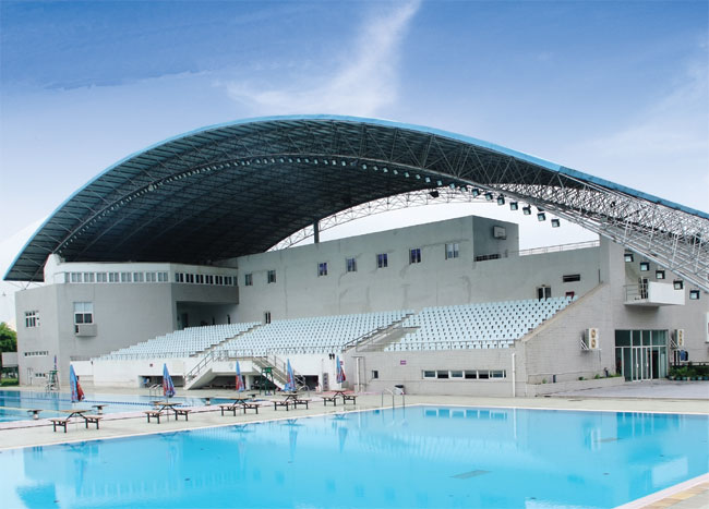 牡丹江游泳馆网架